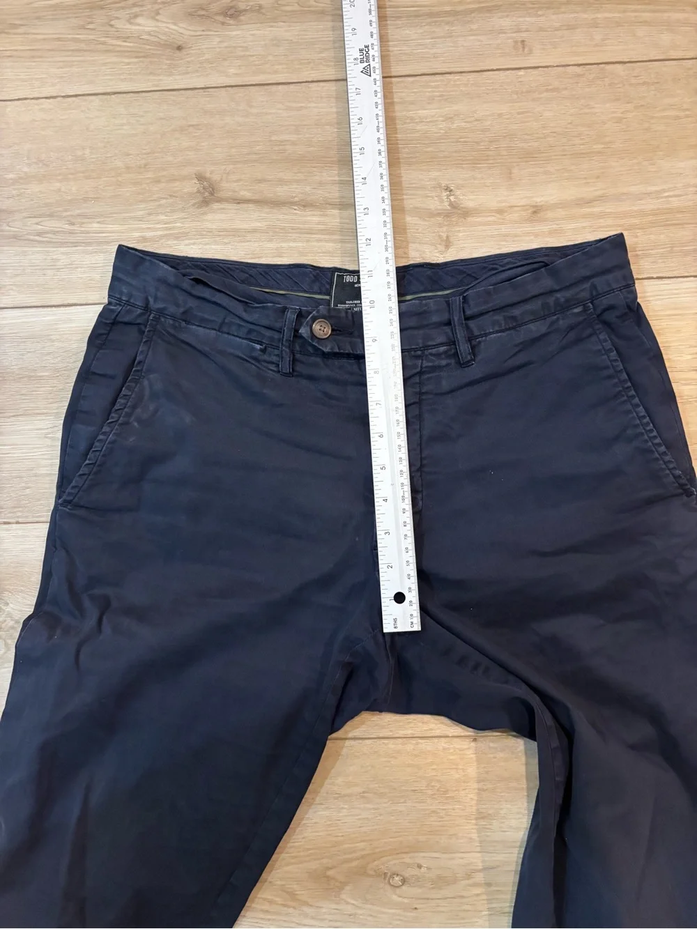 Todd Snyder Pants Men's 30x32 Navy Blue Chino Trousers Cotton Stretch